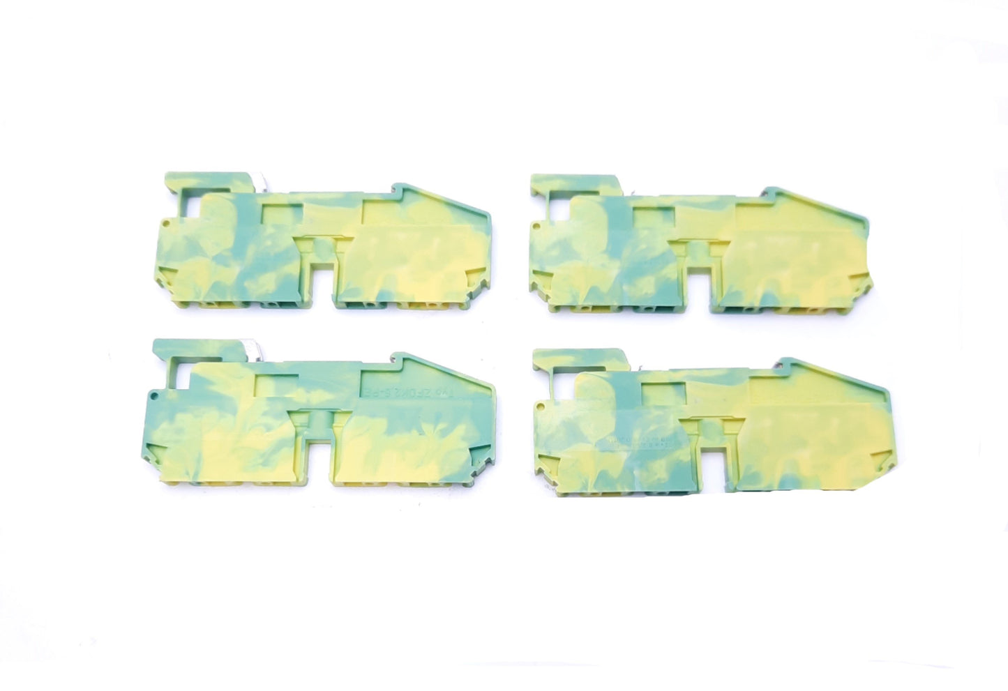 Used Lot of 4 Phoenix Contact Typ. ZFDK2,5-PE Contact Terminal Blocks, 800V, 24A