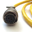 Used Parker 71-015017 Rev B Motor Power & Hall Effect Cable MS Round 12-Pin 4.5' Long