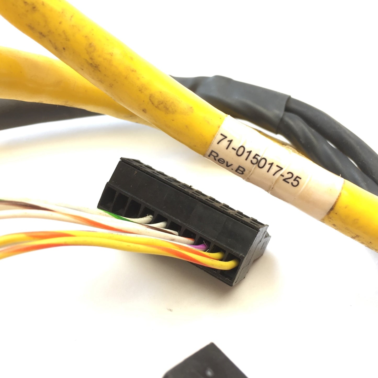 Used Parker 71-015017 Rev B Motor Power & Hall Effect Cable MS Round 12-Pin 4.5' Long