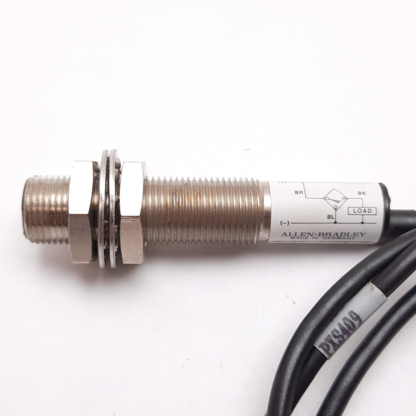 Used Allen Bradley 871C-P2A12 Inductive Proximity Sensor, 2mm Range, 10-30VDC, M12