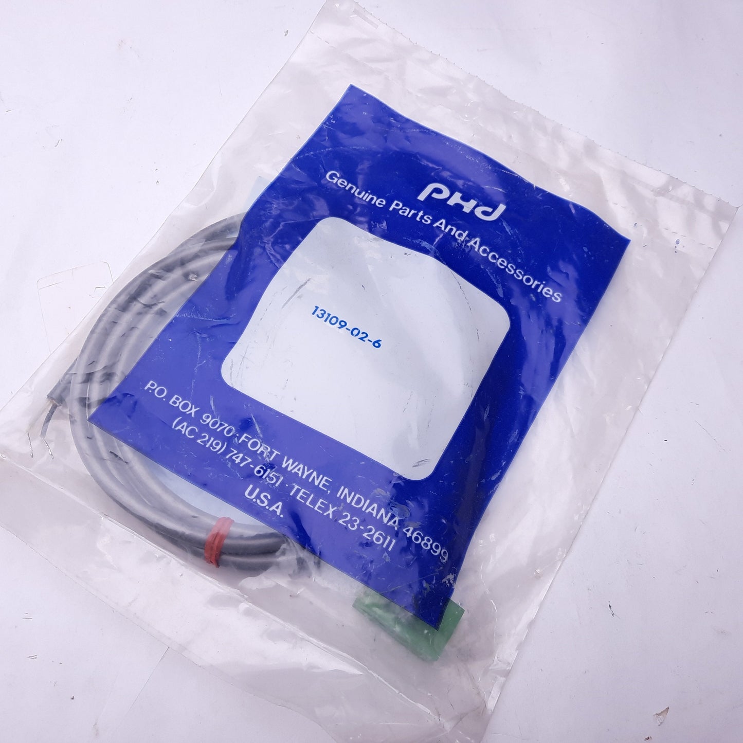 New PHD 13109-02-6 Reed Switch, 3A, 65-120VAC, 2M Cable, 1.5MS-On 0-8.3MS Off