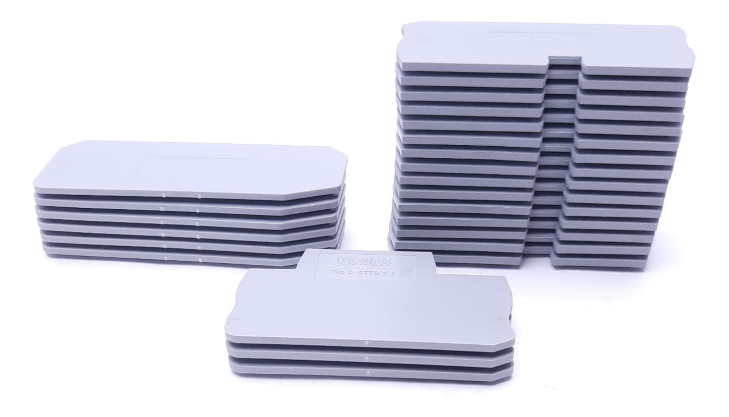 Used Lot of 24 Assorted Phoenix Contact Terminal Block Covers: See Description