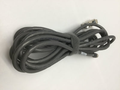 Used Datalogic 606-0673-05 Power and I/O Camera Cable, 12-Pin to DB15 Male, 5 Meters