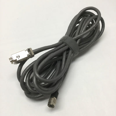 Used Datalogic 606-0673-05 Power and I/O Camera Cable, 12-Pin to DB15 Male, 5 Meters