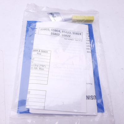 New PHD 55823-1 Proximity Switch, Hall Effect, NPN, 4.5-24VDC, Yellow