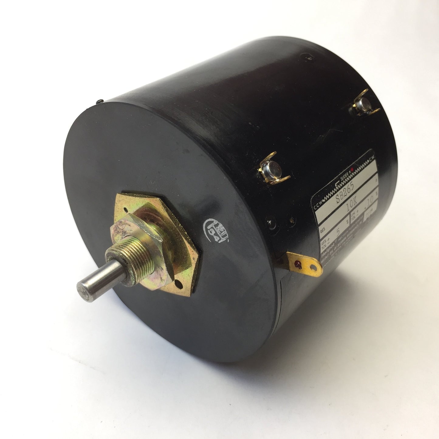 New – Open box Beckman SB265 5905-283-8436 Helipot 10k Ohm, 15-Turn Precision Potentiometer