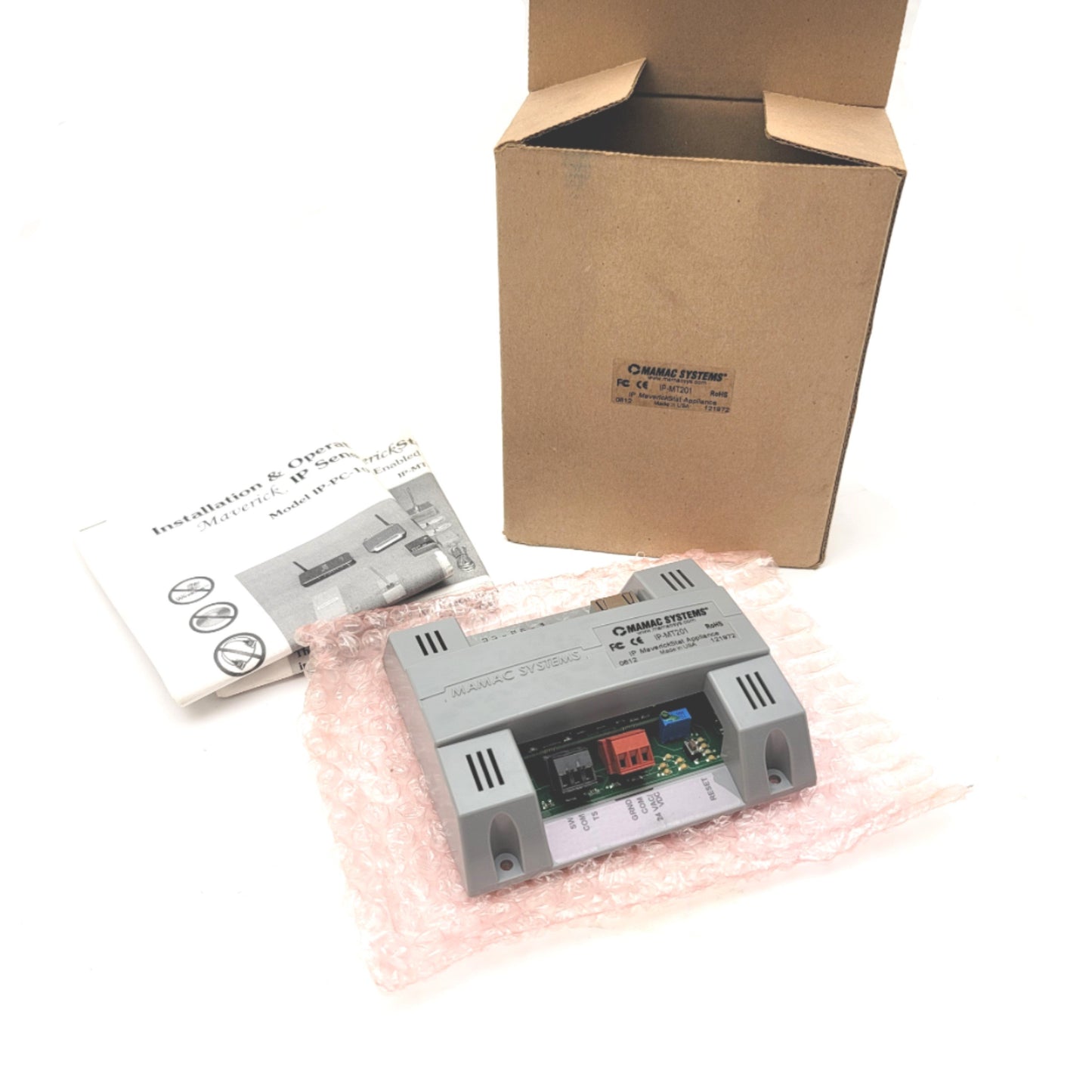 New – Open box MAMAC Systems IP-MT201 Maverick Stat IP Web-Enabled Thermostat 2-Stage Heat/Cool