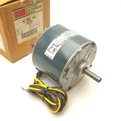 New – Open box Carrier HC40GE466 Condenser Fan Motor, 1/4HP, 1100RPM, 1/2"Shaft, 1-Phase 460VAC