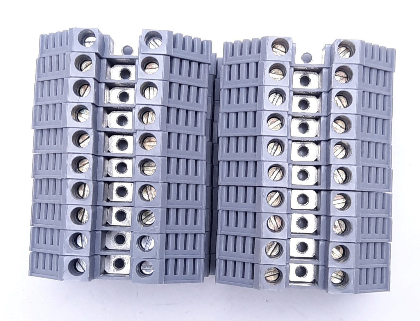 Used Lot of 20 Morsettitalia Euro 4/35 Terminal Blocks, 800V, 30A, 4mm