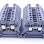 Used Lot of 20 Morsettitalia Euro 4/35 Terminal Blocks, 800V, 30A, 4mm