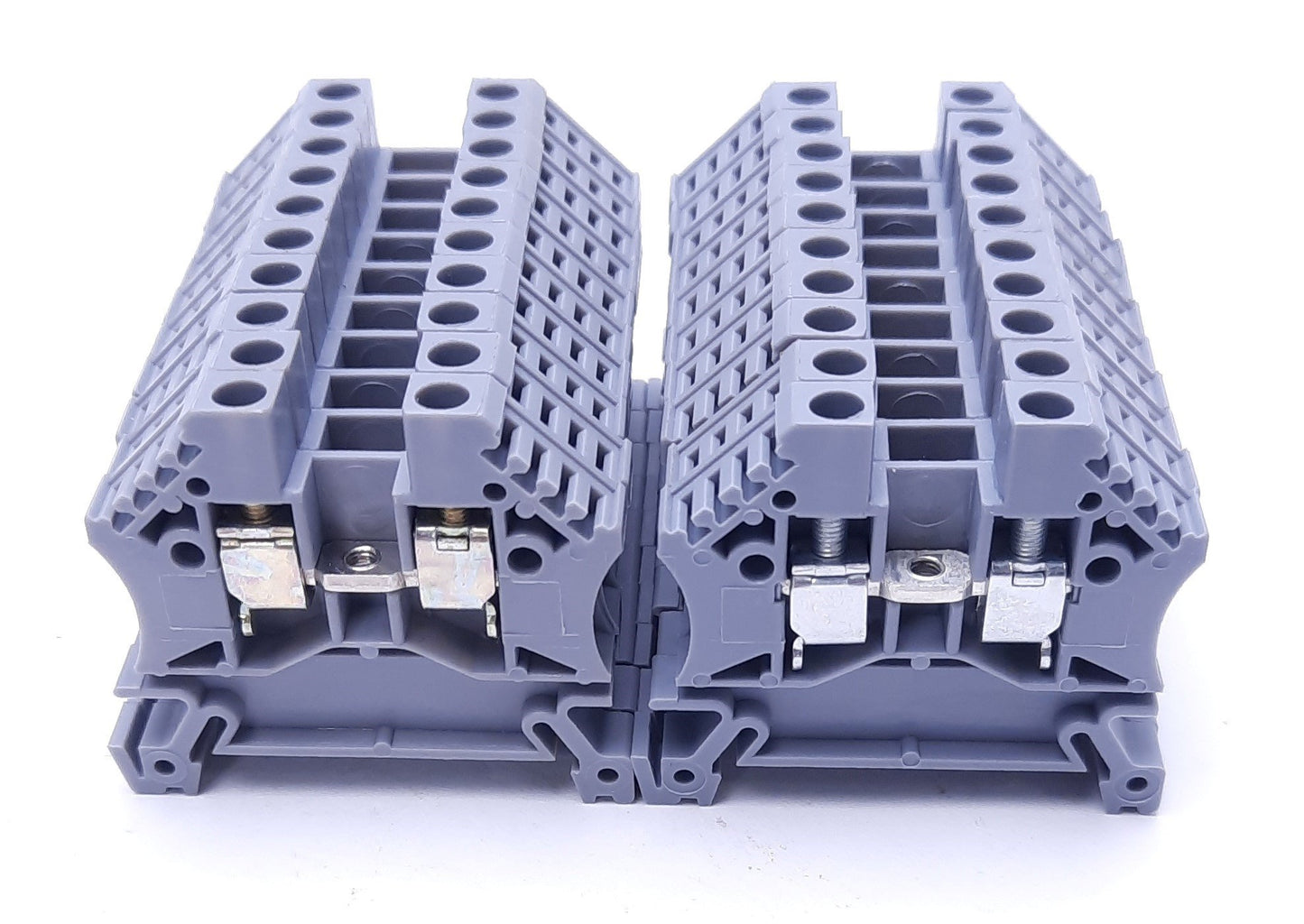 Used Lot of 20 Morsettitalia Euro 4/35 Terminal Blocks, 800V, 30A, 4mm