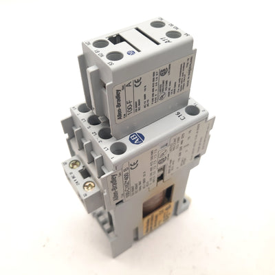 Used Allen Bradley 100-C16Z*400 Contactor, 4-Pole, 24VDC Coil, 100-F 1NO-1NC Aux