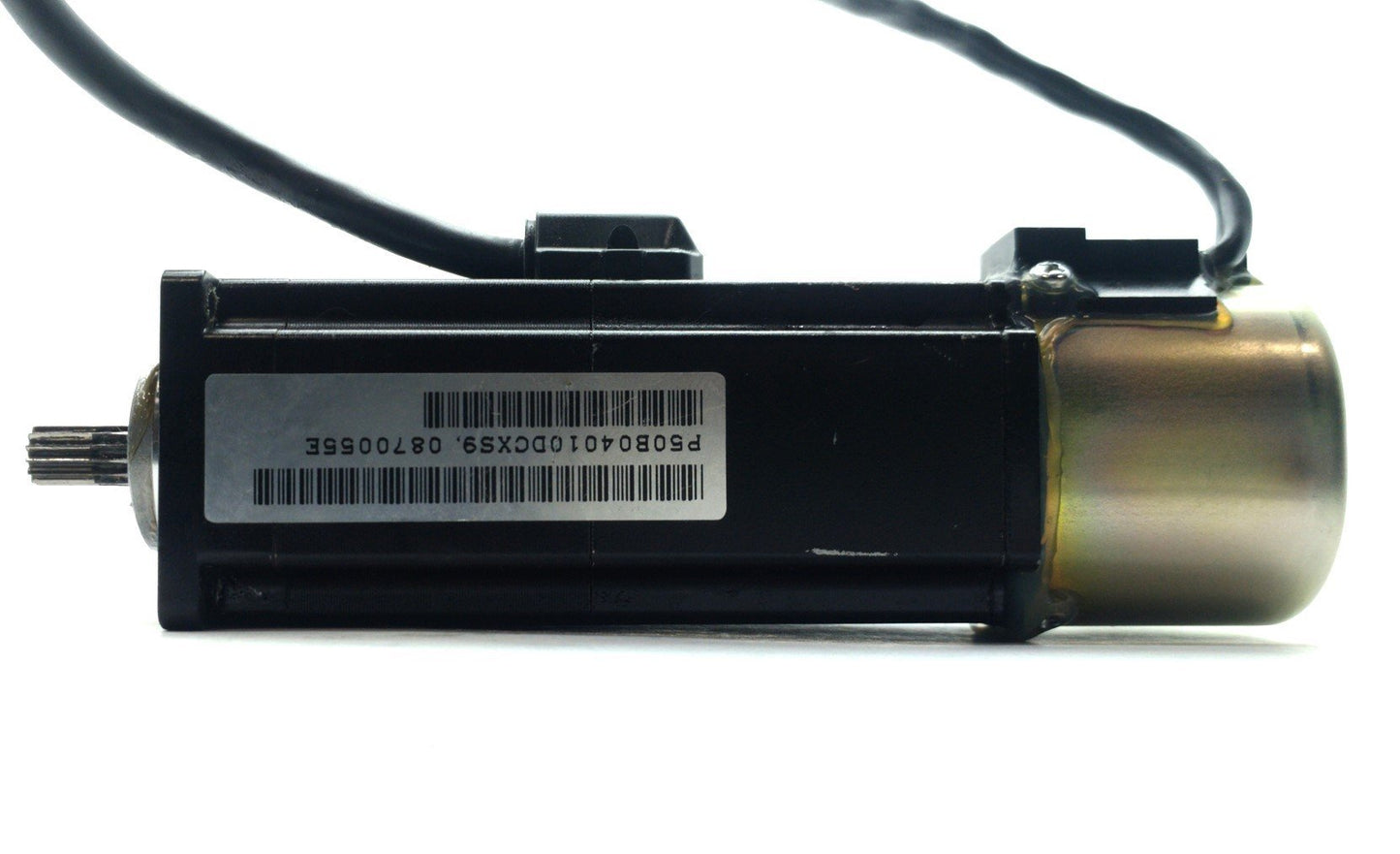 Used SANYO DENKI P50B04010DCXS9 AC Servomotor, Gear Shaft, 100W 200VAC 1A, for A50F
