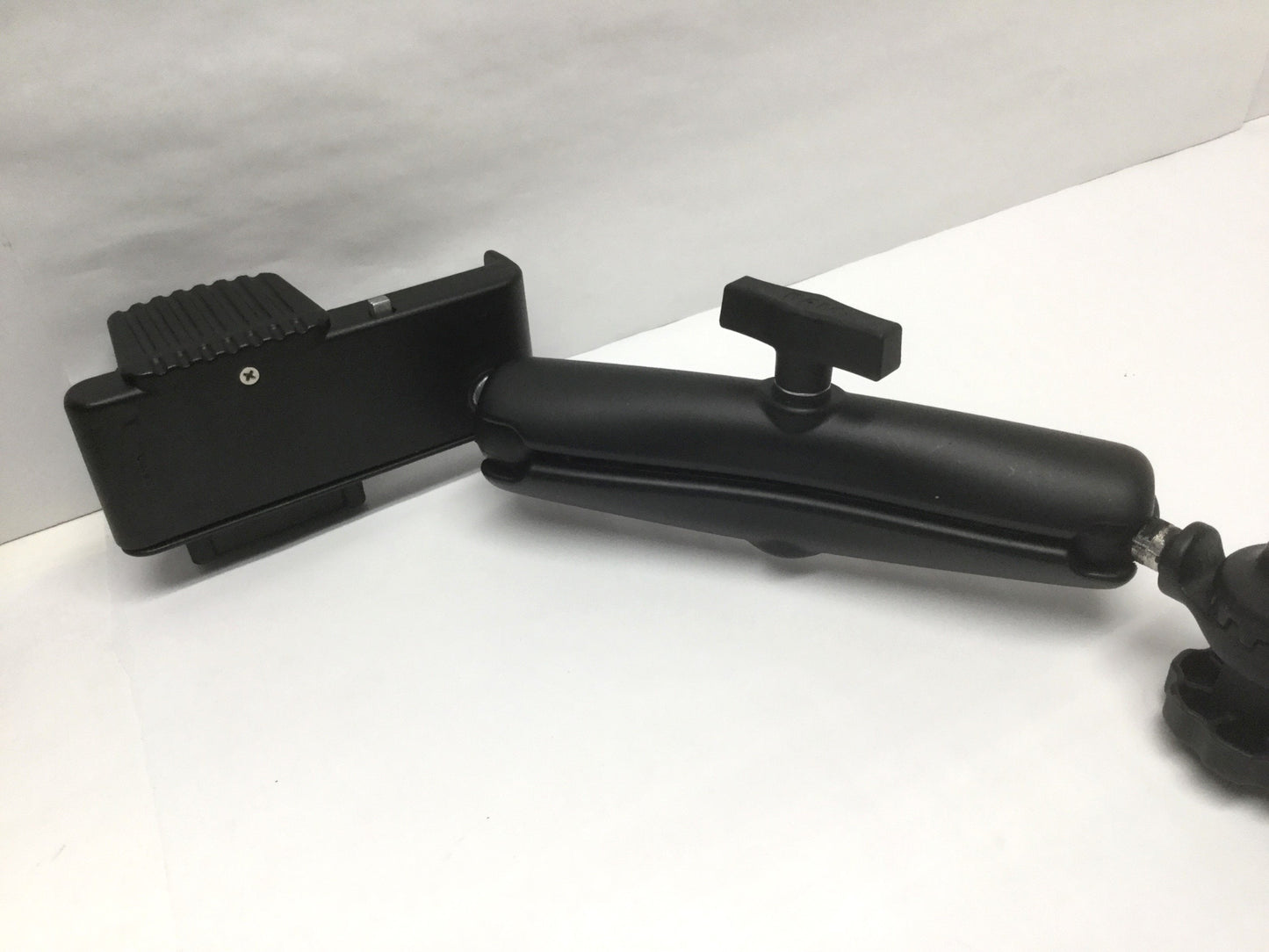Used RAM Mount Ball Grip Adjustable Swivel Ratchet Arm 2-3" Wide Phone Holder 27" L