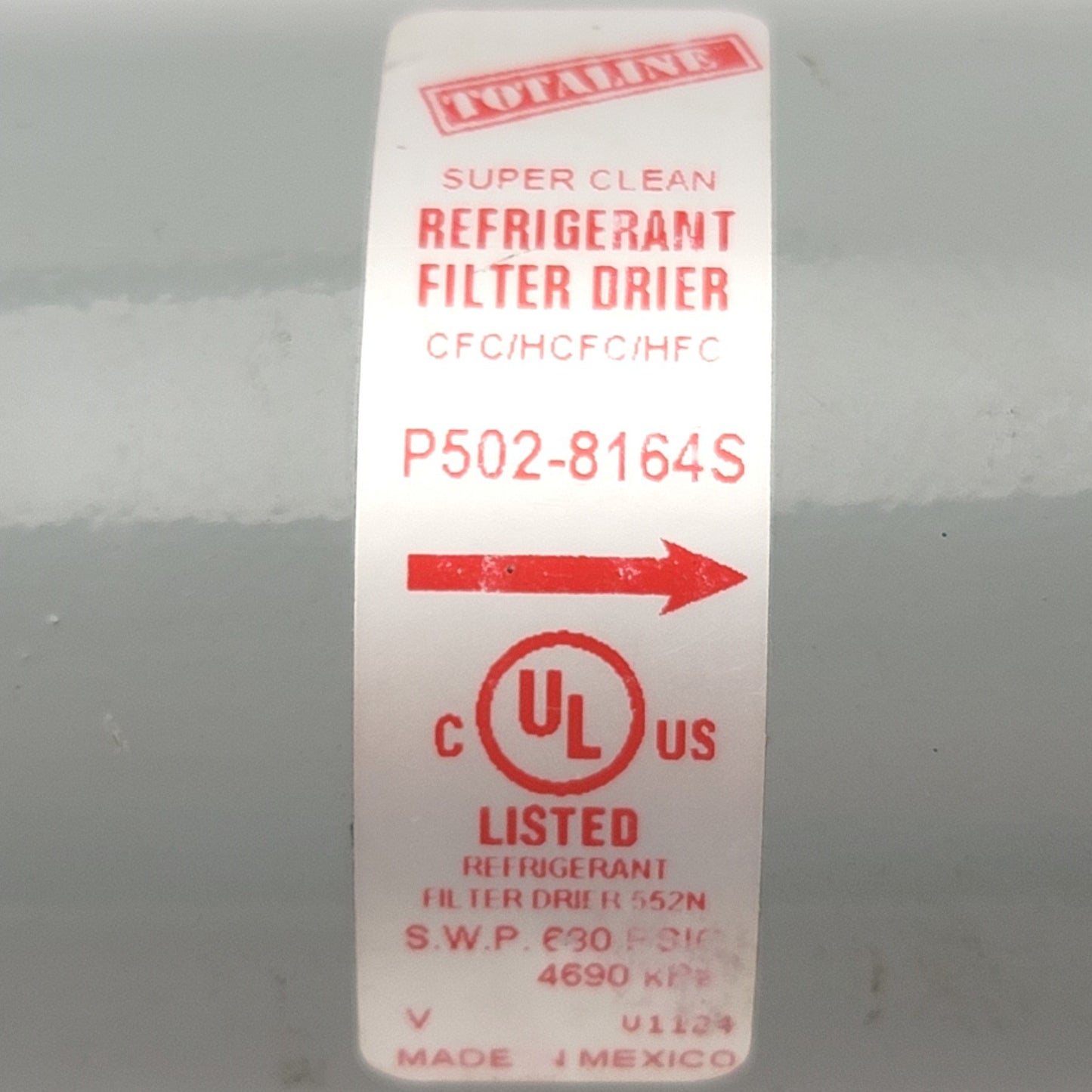 New – Open box TOTALINE P502-8164S Super Clean Liquid Line Refrigerant Filter Drier 1/2" ODF