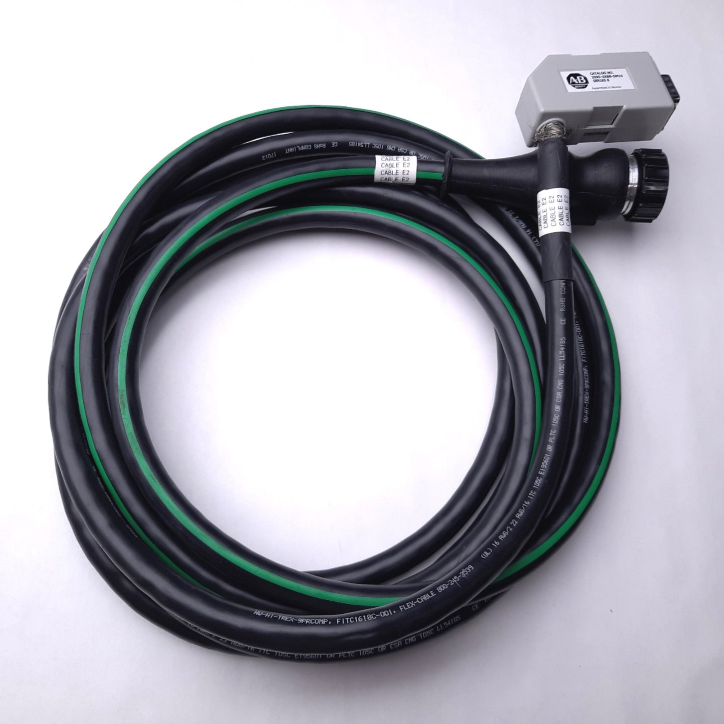 Used Flex-Cable NW-HI-TREX-9PRCOMP FITC1618C-001 Feedback Cable & 2090-UXBB-DM15