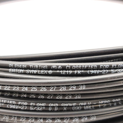 New – Open box Synflex 1219 FR (94V-2) 5/32"O.D. x 0.030" Flame Retardant Plenum Tubing 100FT