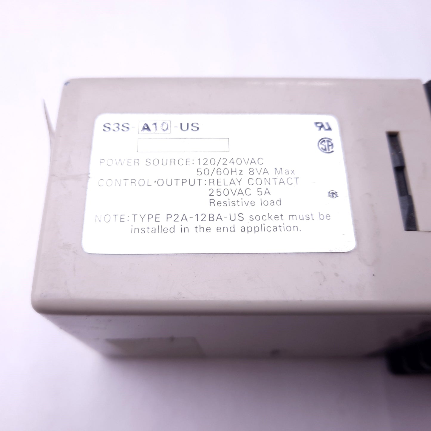Used Omron S3S-A10-US Sensor Controller Voltage: 120/240VAC 50/60Hz, Out: 100mA Max
