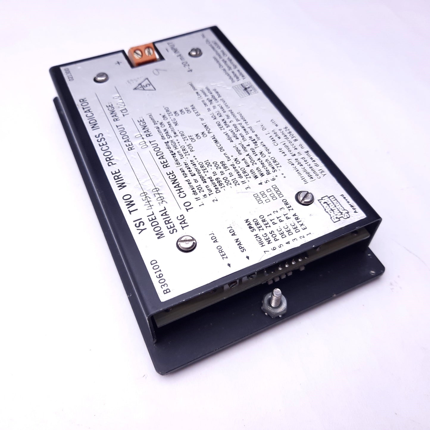 Used Yellow Springs Instrument 4450 Two-Wire Process Indicator Panel Display, 0-100.0