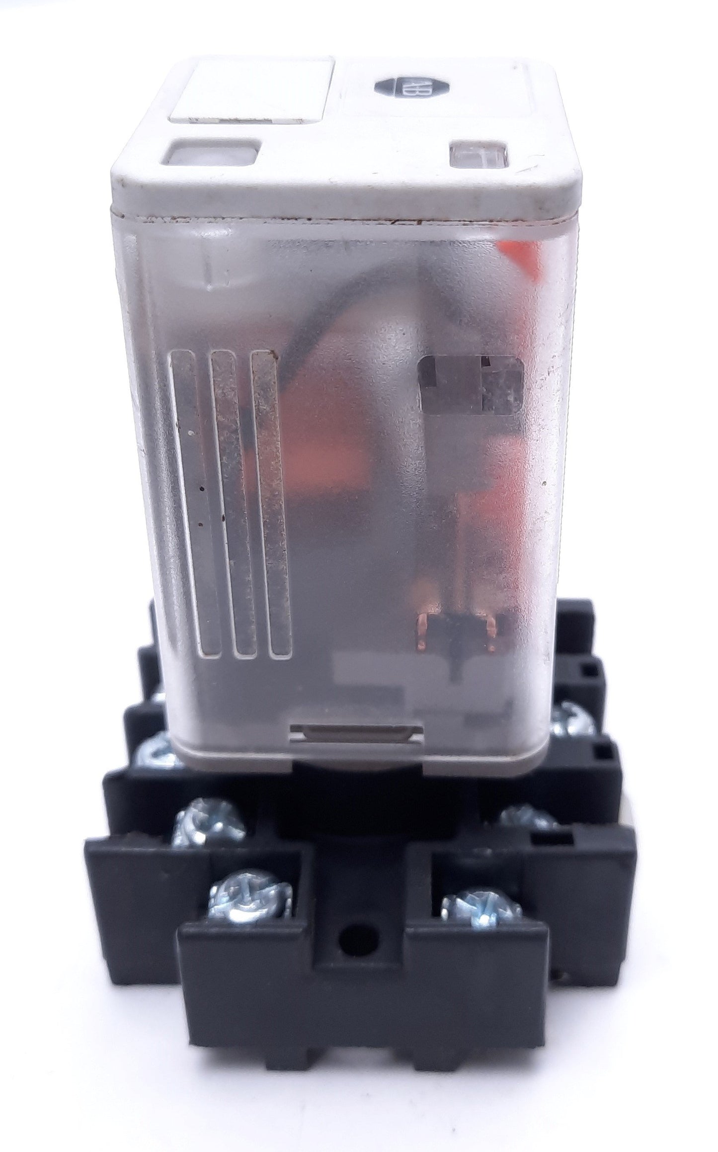 Used Allen-Bradley 700-HA33A1 Relay With CAT 700-HN126 Ser A Base, 3PDT, 120VAC Coil