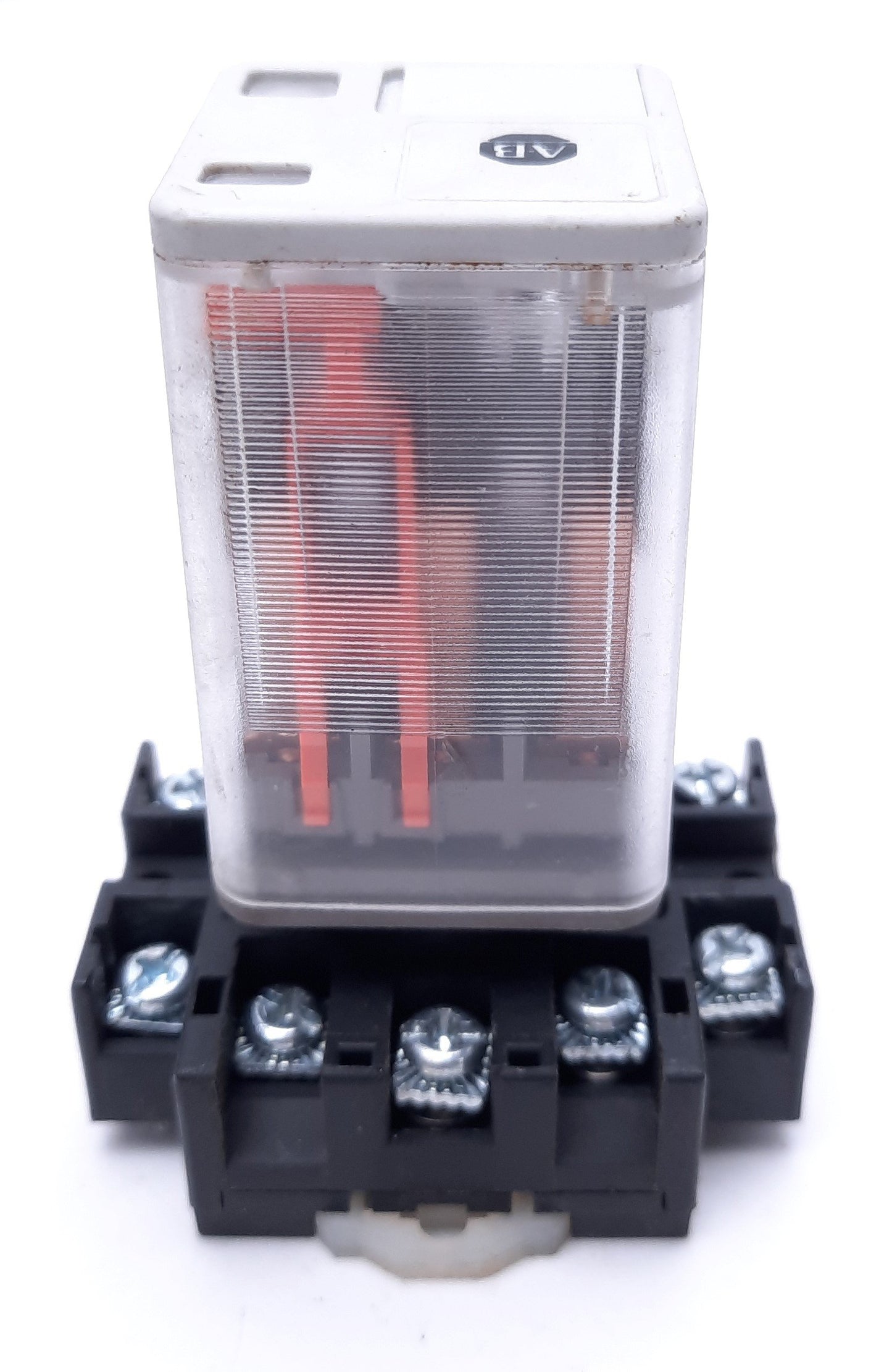 Used Allen-Bradley 700-HA33A1 Relay With CAT 700-HN126 Ser A Base, 3PDT, 120VAC Coil