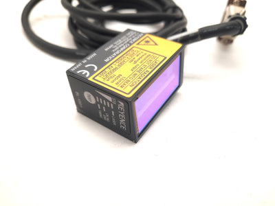 Used Keyence BL-1301 Compact Digital Laser Barcode Reader Scanner NPN 24VDC 500mm