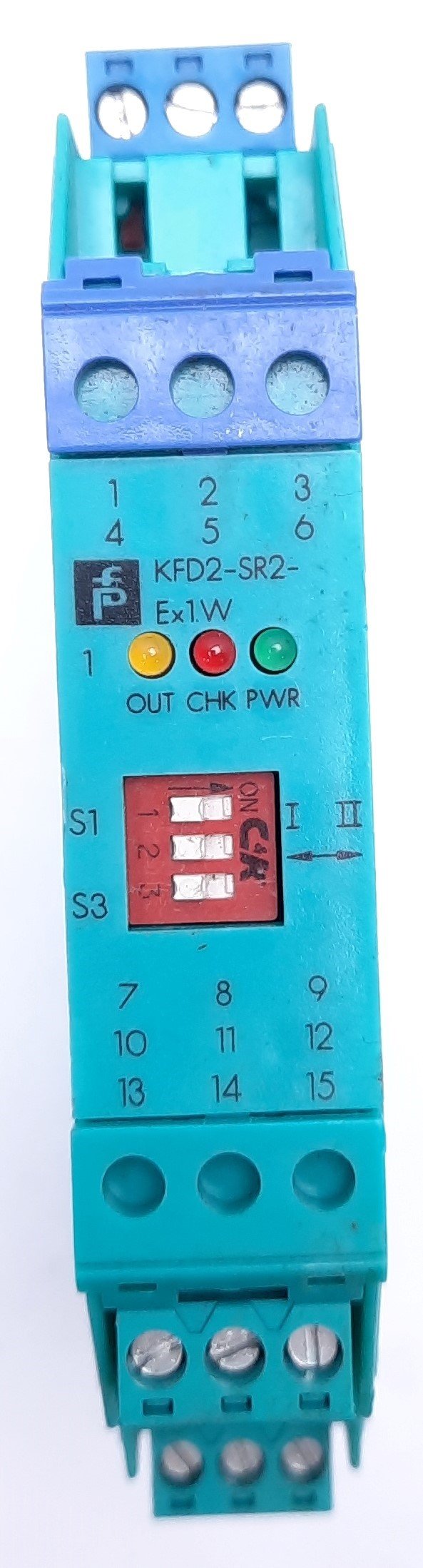 Used Pepperl Fuchs KFD2-SR2-Ex1.W Isolated Switch Amplifier, 1-Channel, 24VDC