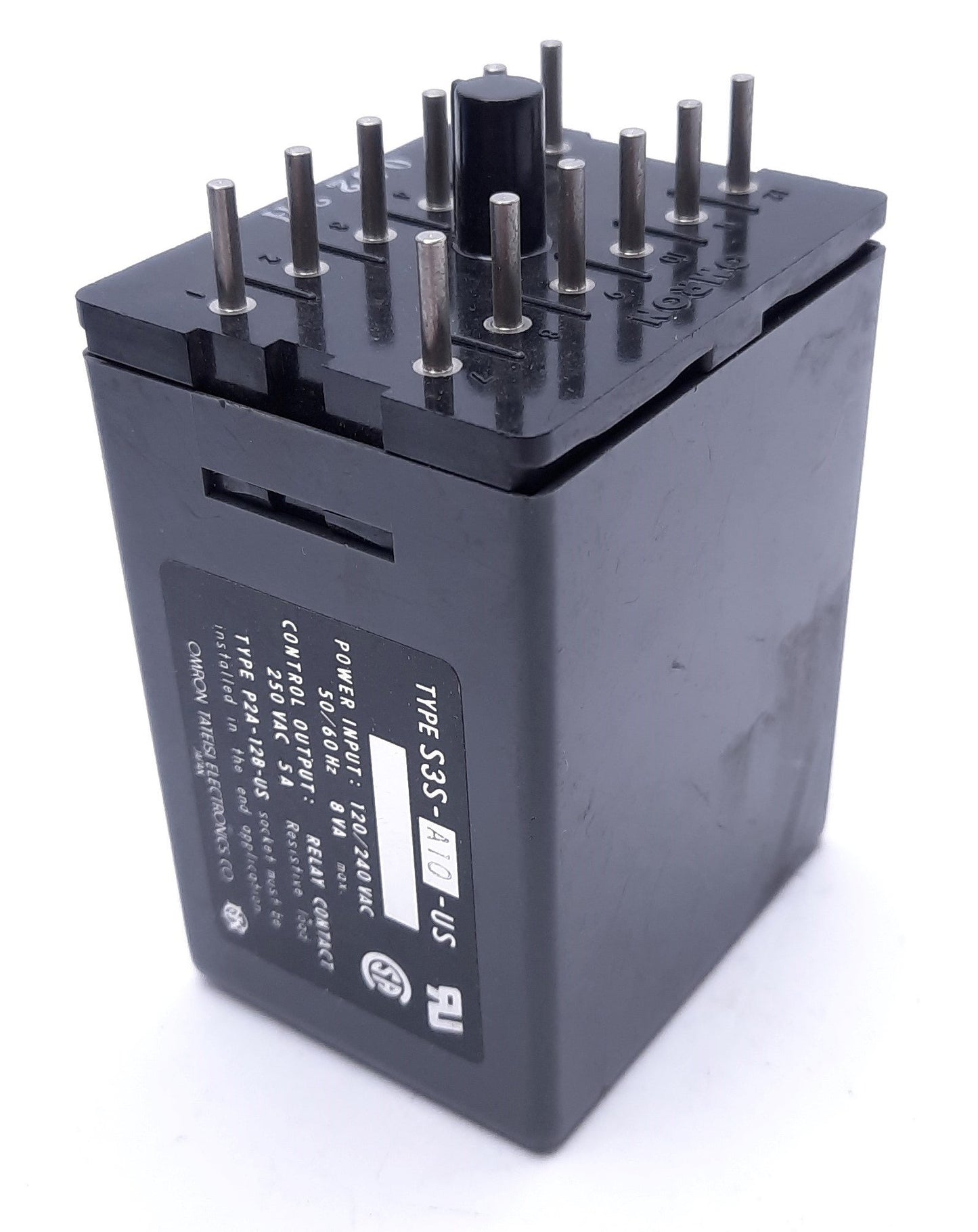 Used Omron S3S-A10-US Sensor Controller Unit, 120/240 VAC, 8 A, 50/60 Hz, 12-Pin