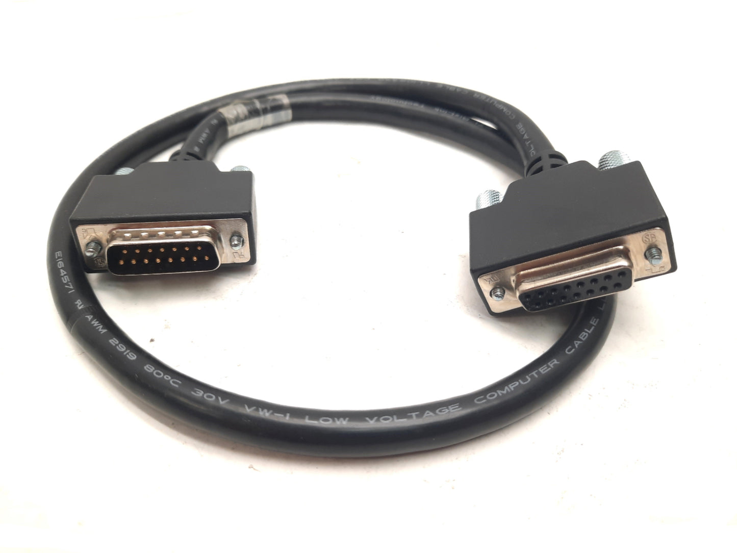 Used Parker Compumotor Expansion Cable L: 2' 15-Pin Male-Female 71-016949-02 Rev F