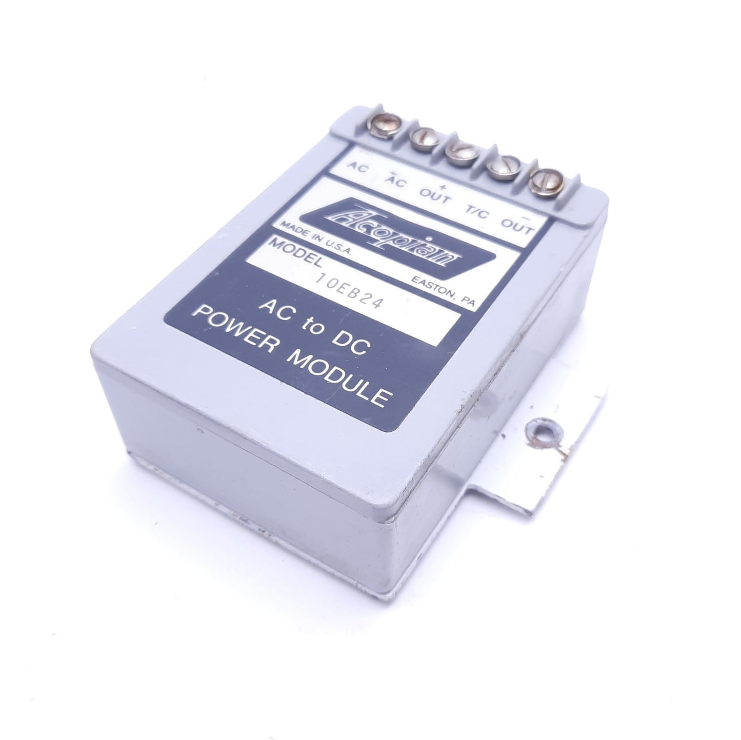 Used Acopian 10EB24 AC To DC Power Module, 105-120 VAC Input, 10VDC 0.24A Output