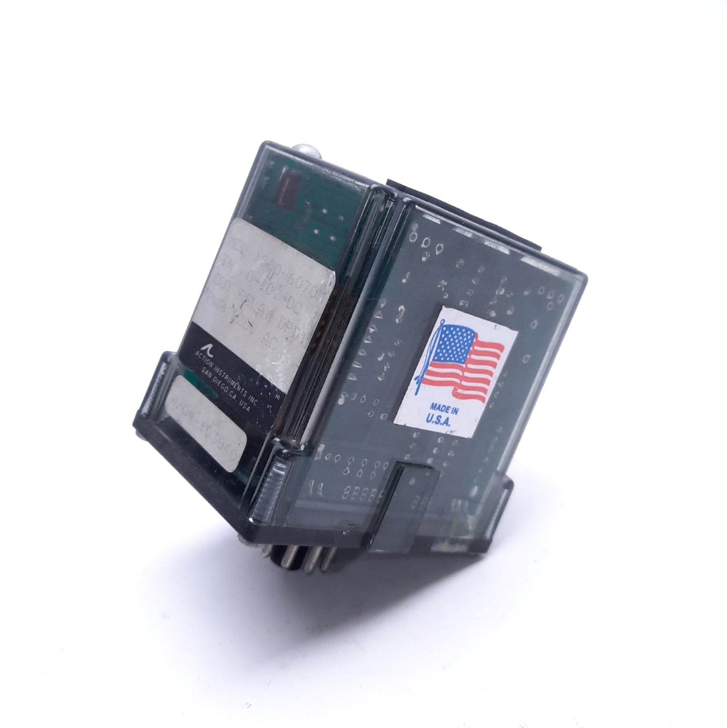 Used Action Pak 1000-6070M Signal Converter Relay, 0-10 VDC, 120 VAC, DPDT, 11-Pin