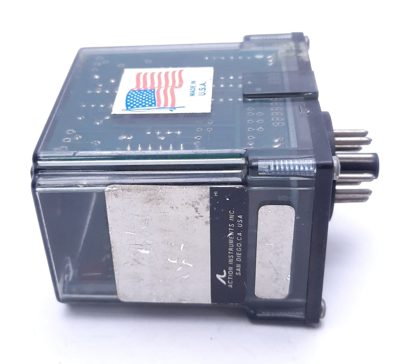 Used Action Pak 1000-6070M Signal Converter Relay, 0-10 VDC, 120 VAC, DPDT, 11-Pin