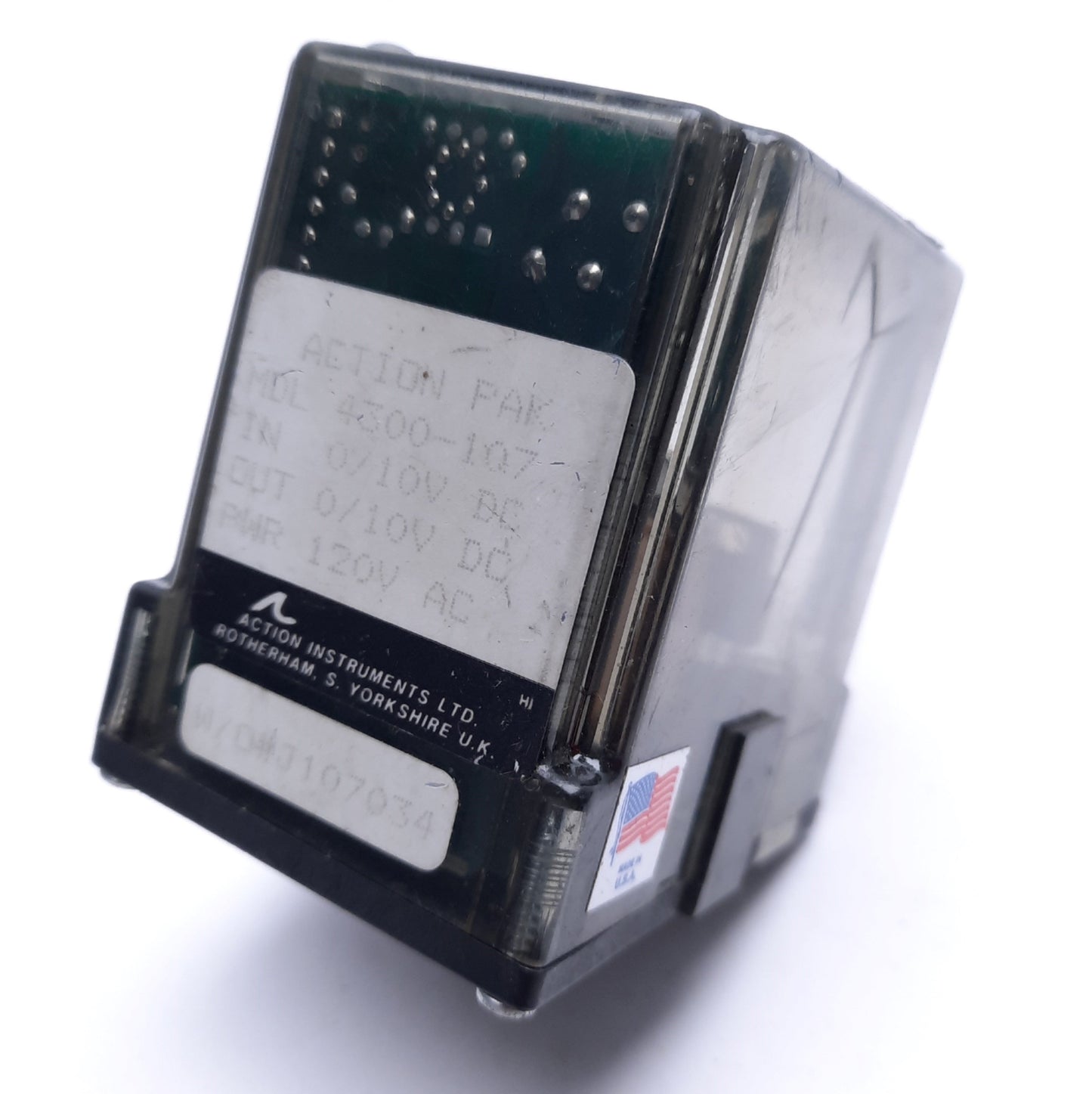 Used Action Pak 4300-107 Isolating Signal Conditioner, 120 VAC Power, 0-10 VDC In/Out