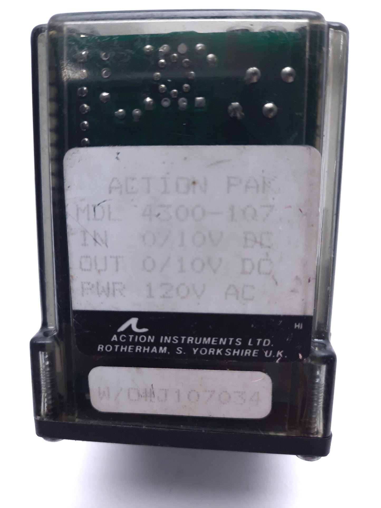 Used Action Pak 4300-107 Isolating Signal Conditioner, 120 VAC Power, 0-10 VDC In/Out