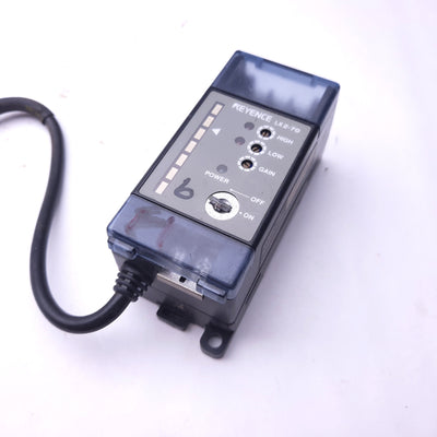 Used Keyence LX2-70 Laser Sensor Amplifier NPN 12-24VDC, Response: 0.5ms *Short Key*