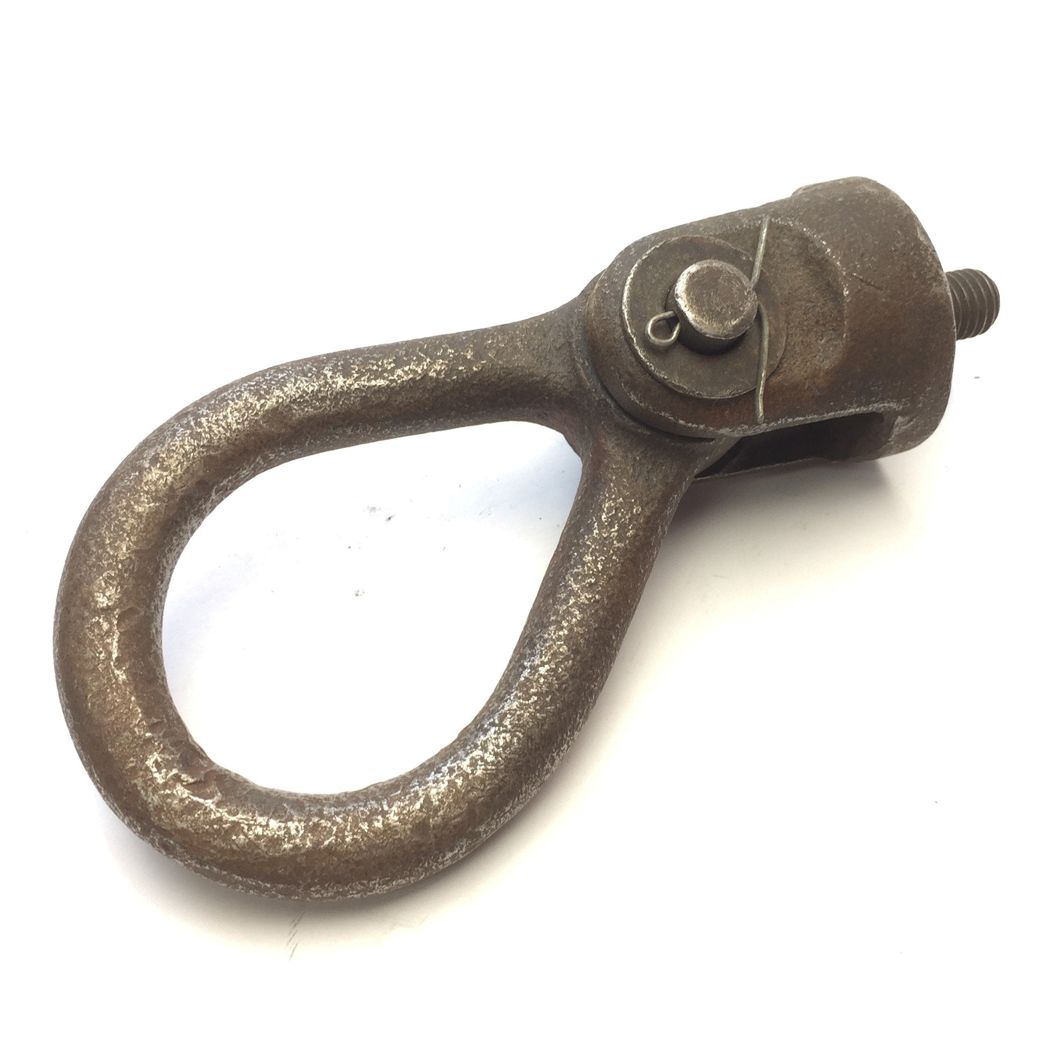 Threaded Steel Bolt-On Hoist Lifting Loop Ring, 0.70