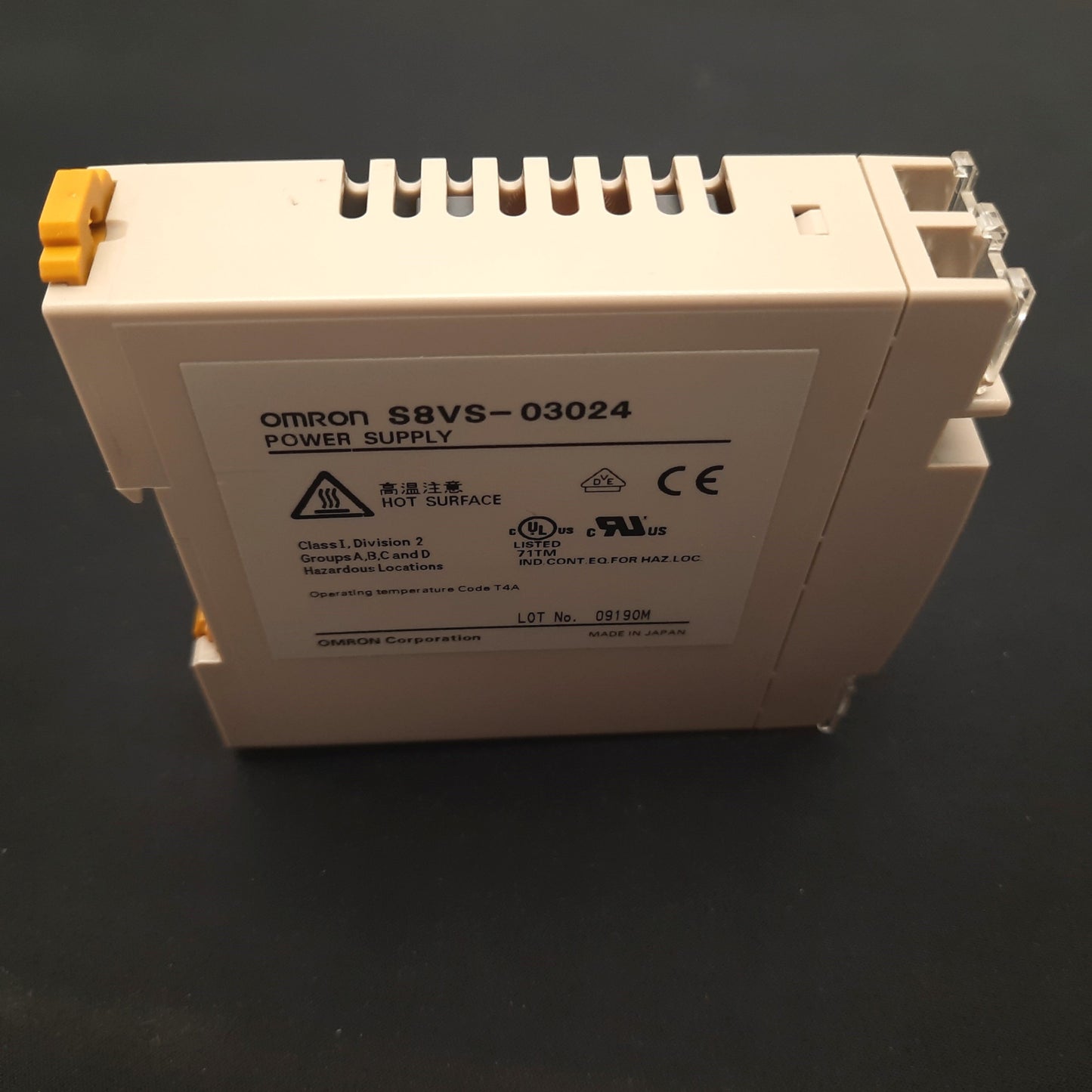 Used Omron S8VS-03024 Switch Mode Power Supply 100-240VAC IN, 24VDC 1.3A OUT, 30W