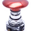 Used Eaton Metal Emergency Stop Button, Mushroom, Red, Cutler-Hammer Contact Blocks