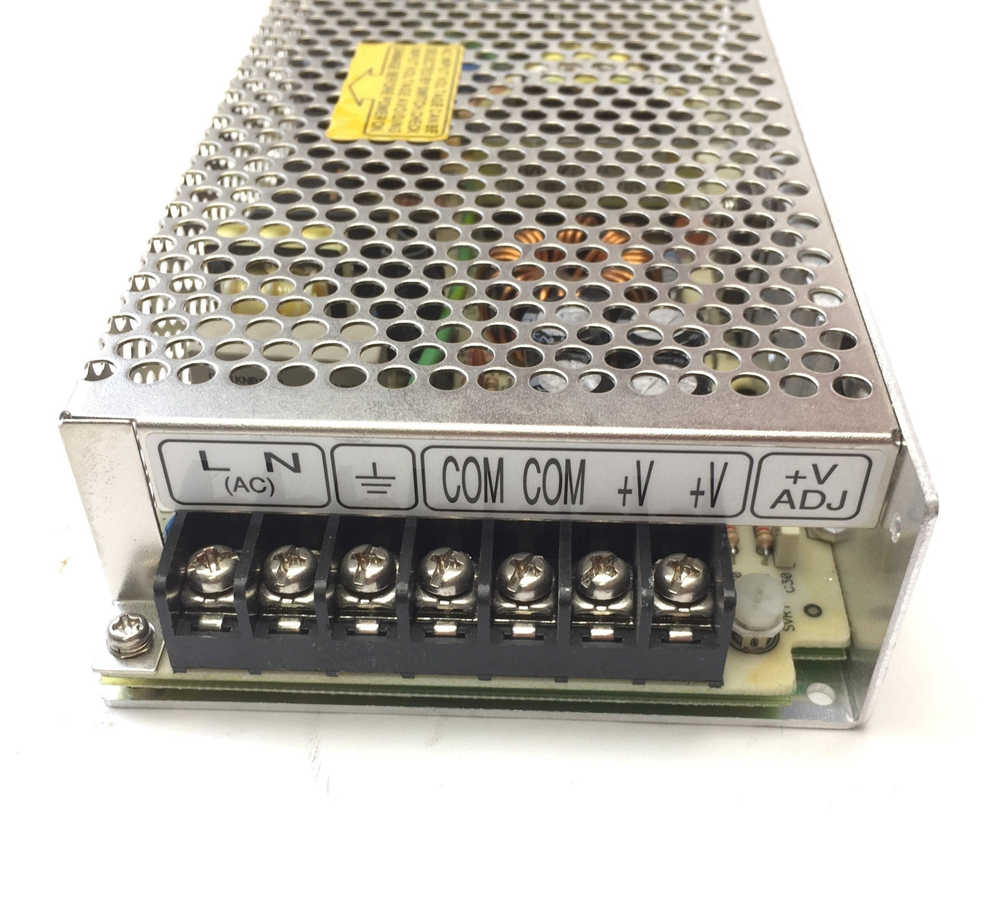 Used Mean Well S-100F-5 Enclosed Power Supply, In: 100-120/200-240VAC Out: 5VDC 20A