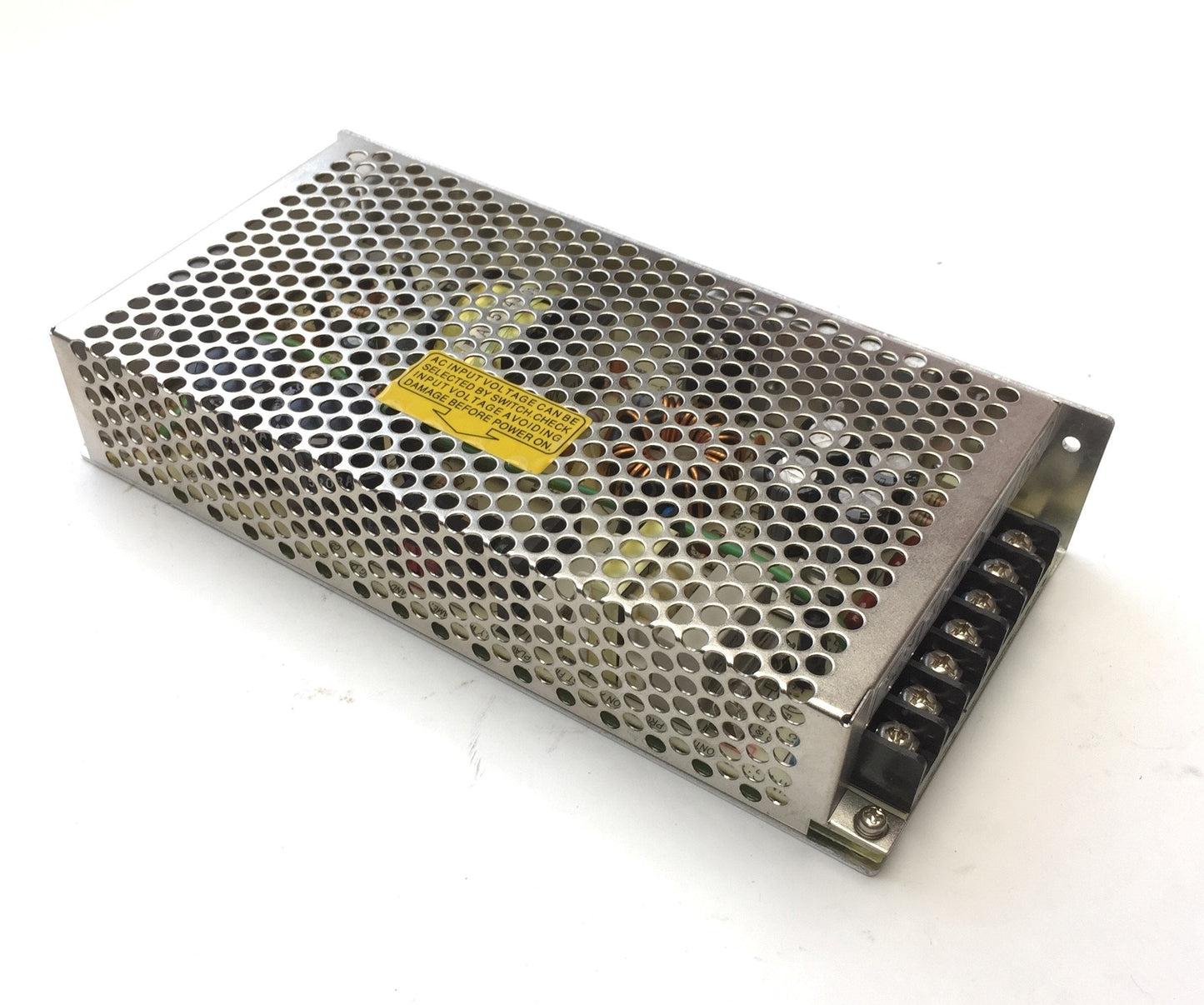 Used Mean Well S-100F-5 Enclosed Power Supply, In: 100-120/200-240VAC Out: 5VDC 20A