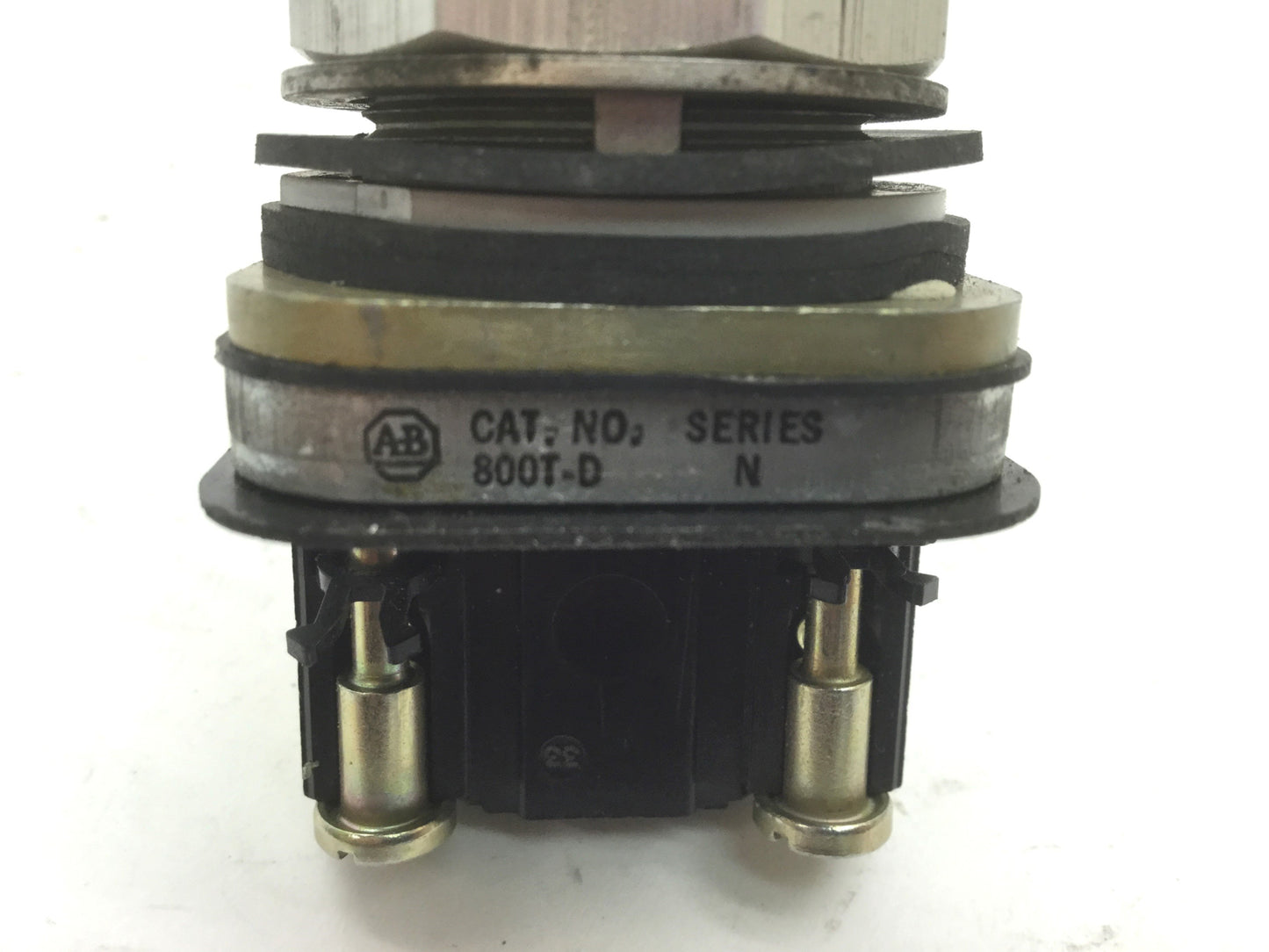 Used Allen Bradley 800T-D Red Push Button With 800T-XA Contacts NC NO