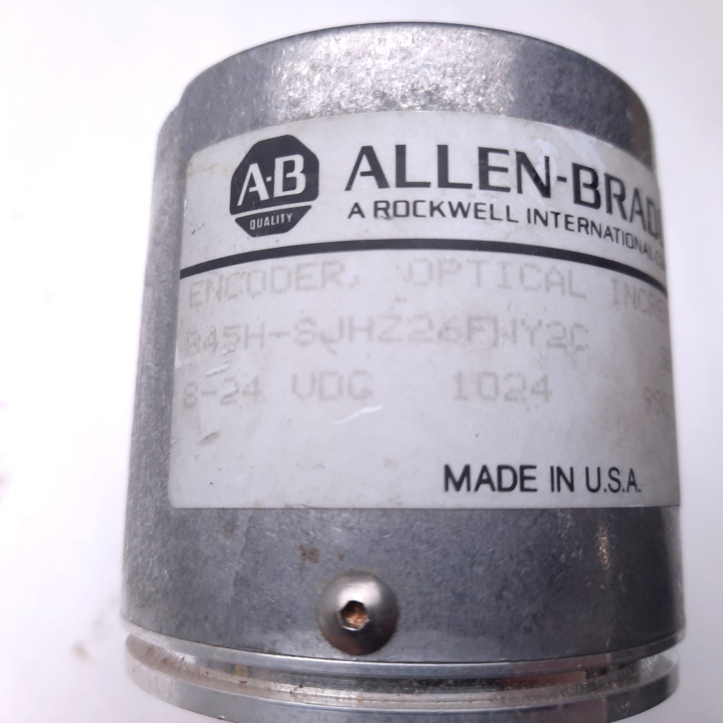 Used Allen Bradley 845H-SJHZ26FWY2C Optical Incremental Encoder, 8-24VDC, 1024 PPR