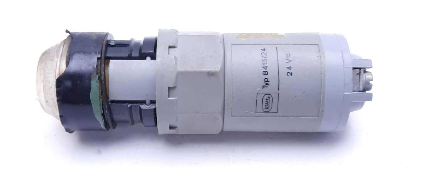 Used Stahl Typ 8415/24-A Yellow/Amber Pilot Light, 24VAC