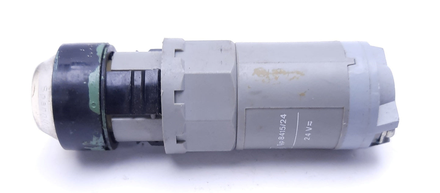 Used Stahl 8415/24 Green Panel Mount Pilot Light, 24VAC/DC