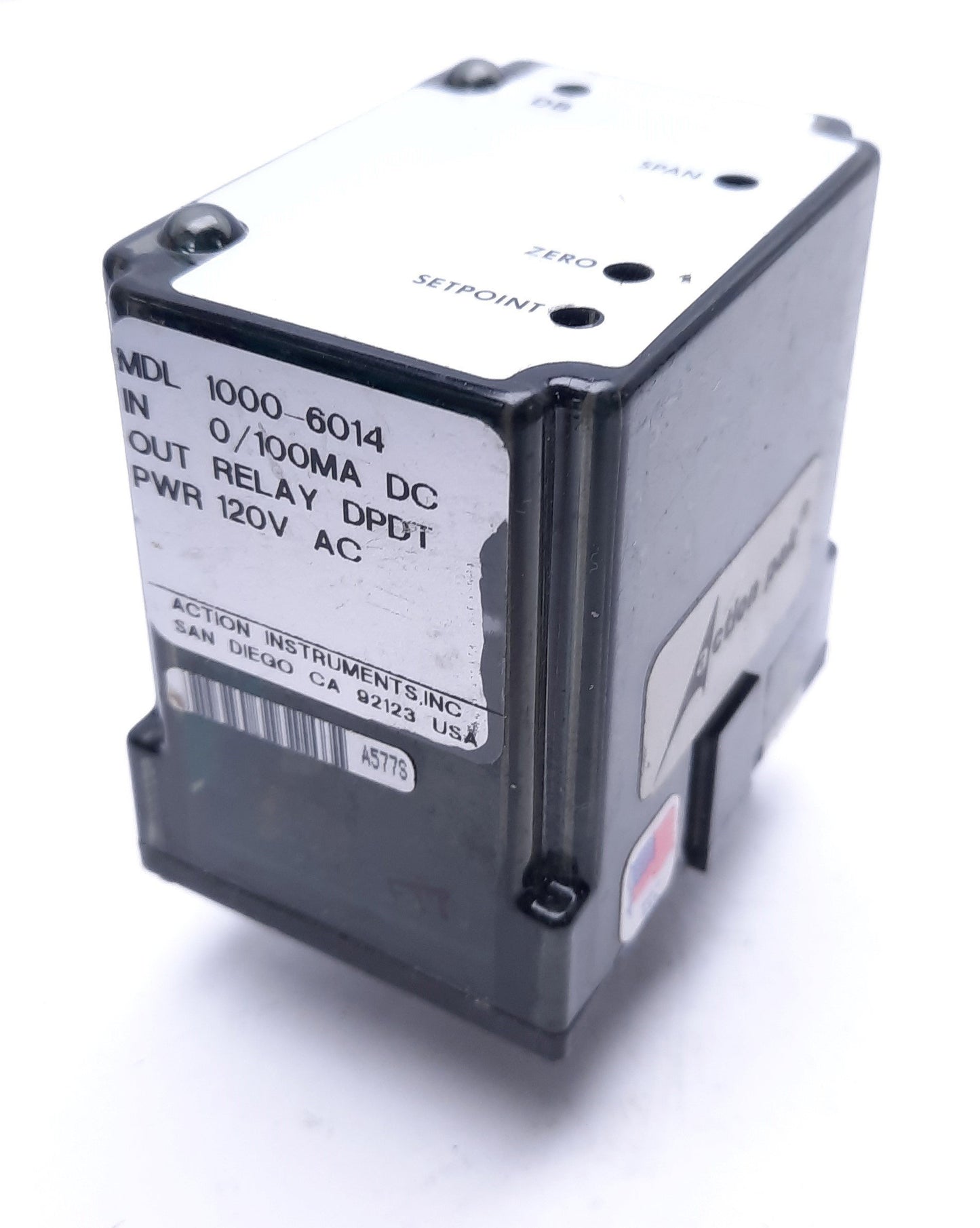 Used Action Instruments ActionPak Model 1000-6014 Relay, 11-Pin, 120VAC Power