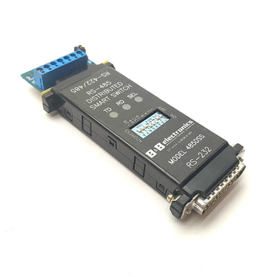 Used B&B Electronics 485DSS Distributed Smart Switch, RS-232 to RS-422/485 DB25 12VDC