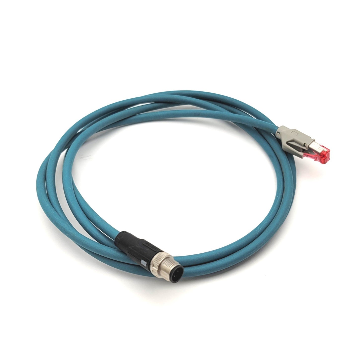Used Phoenix Contact 1422802 Ethernet Communication Cable RJ45 To M12 4-Pin, 2 Meters