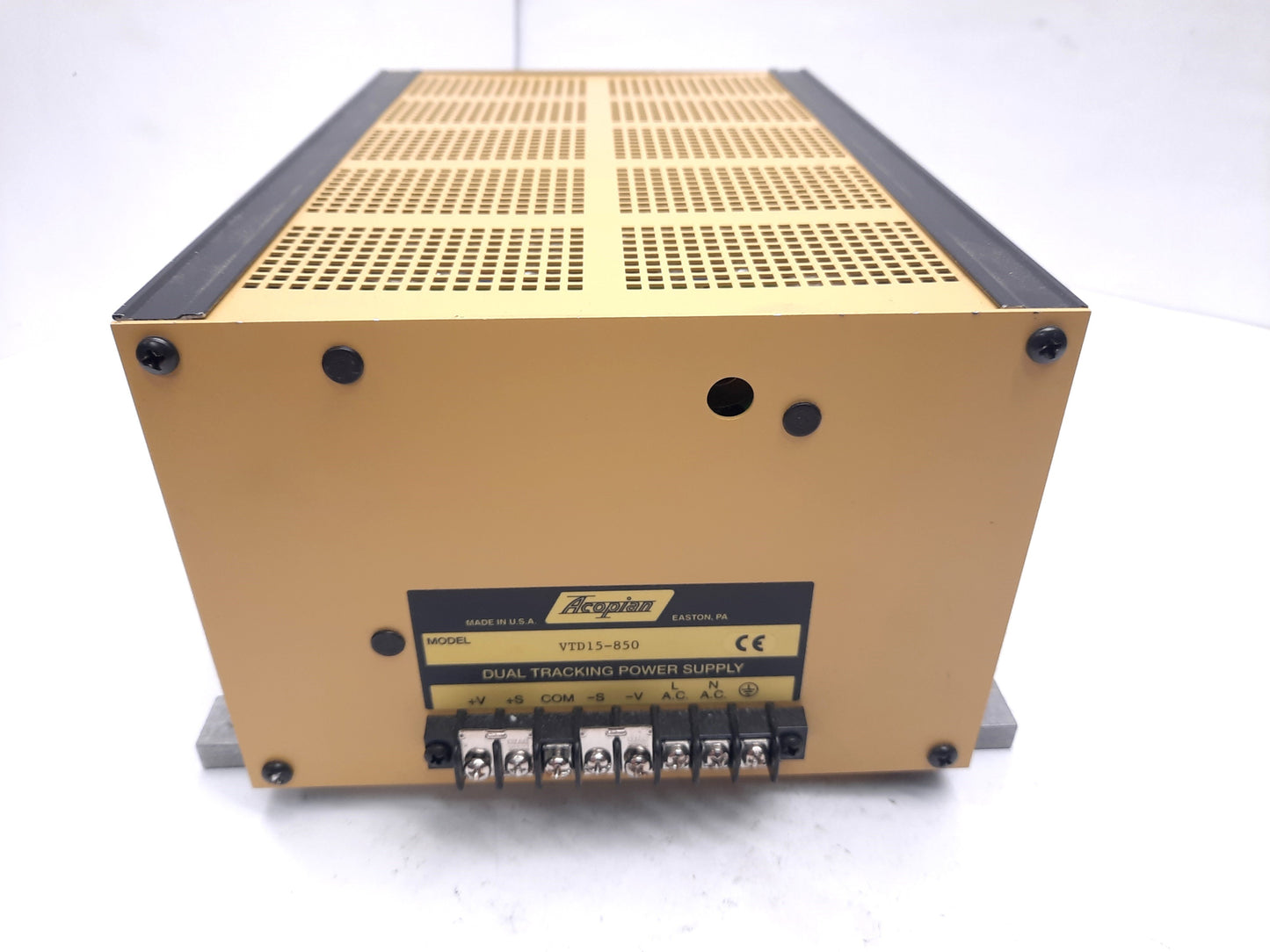 Used Acopian VTD15-850 Dual Tracking Power Supply In: 105-125VAC Out: ±5V ±12V & ±15V