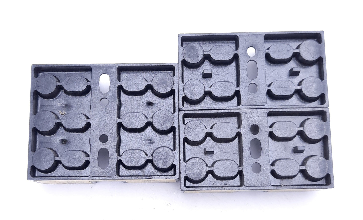 Used Lot of 3 Bussmann Fuse Holders: x2 BC6032P, x1 BC6033P, Class CC, 30A 600V