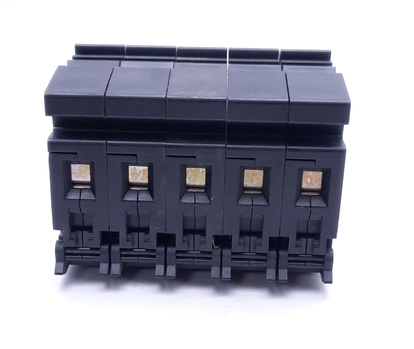 Used Lot of 5 Allen-Bradley 1492-U Fuse Holder Blocks, 600VAC 30A, DIN Rail